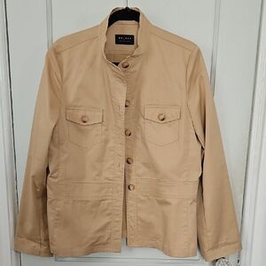 Like NEW Liz Claiborne Beige Button- Down Jacket- 12